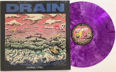 DRAIN - California Cursed Limited Edition Purple Vinyl LP New 100% Mint