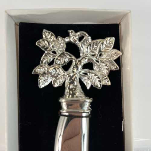 Sterling Silver Finish Tree Letter Opener Made For Starbucks Coffee Company - Picture 3 of 13