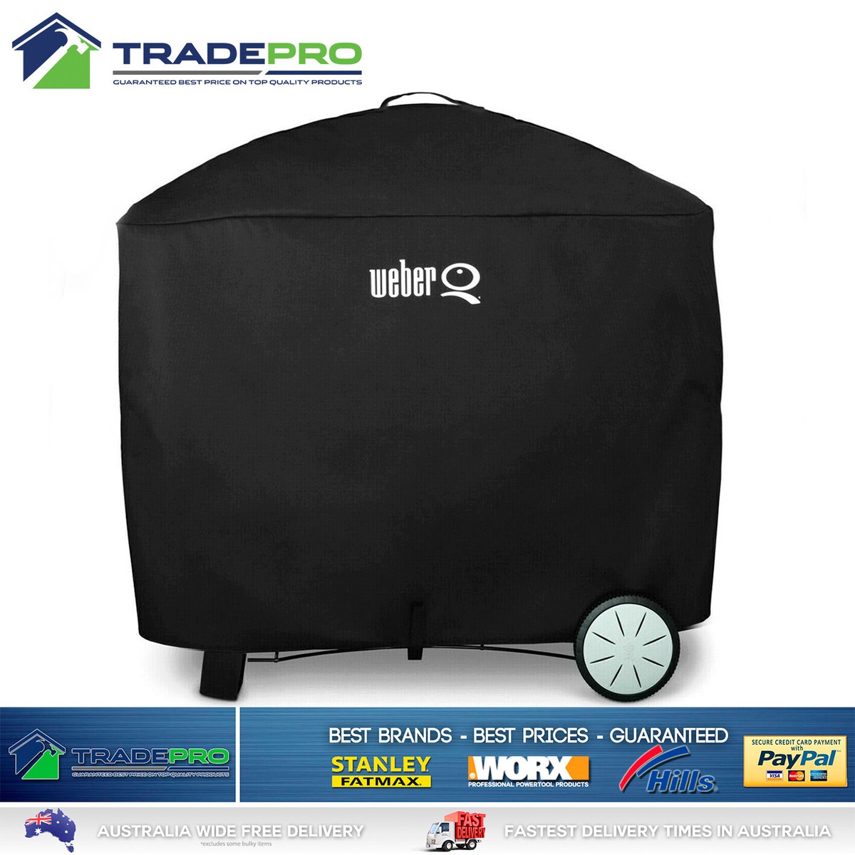 Weber Premium BBQ Patio Cart Cover for Family Q Q3000 Series