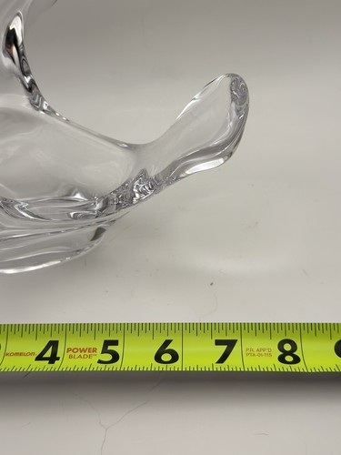 Vtg Princess House Fine French Crystal Bird In Flight Dove Figurine Candy Bowl - Picture 5 of 6