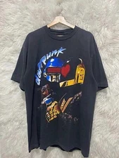Daft Punk 90s basic black Retro style Reprint Men Women T shirt vtg NH14298