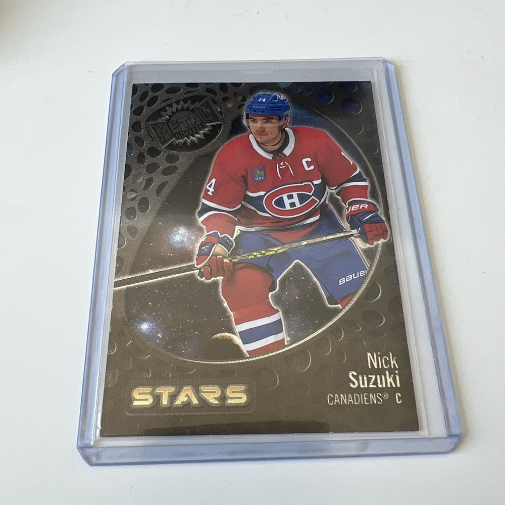 NICK SUZUKI 2022-23 SKYBOX METAL UNIVERSE STARS #124 MONTREAL CANADIENS