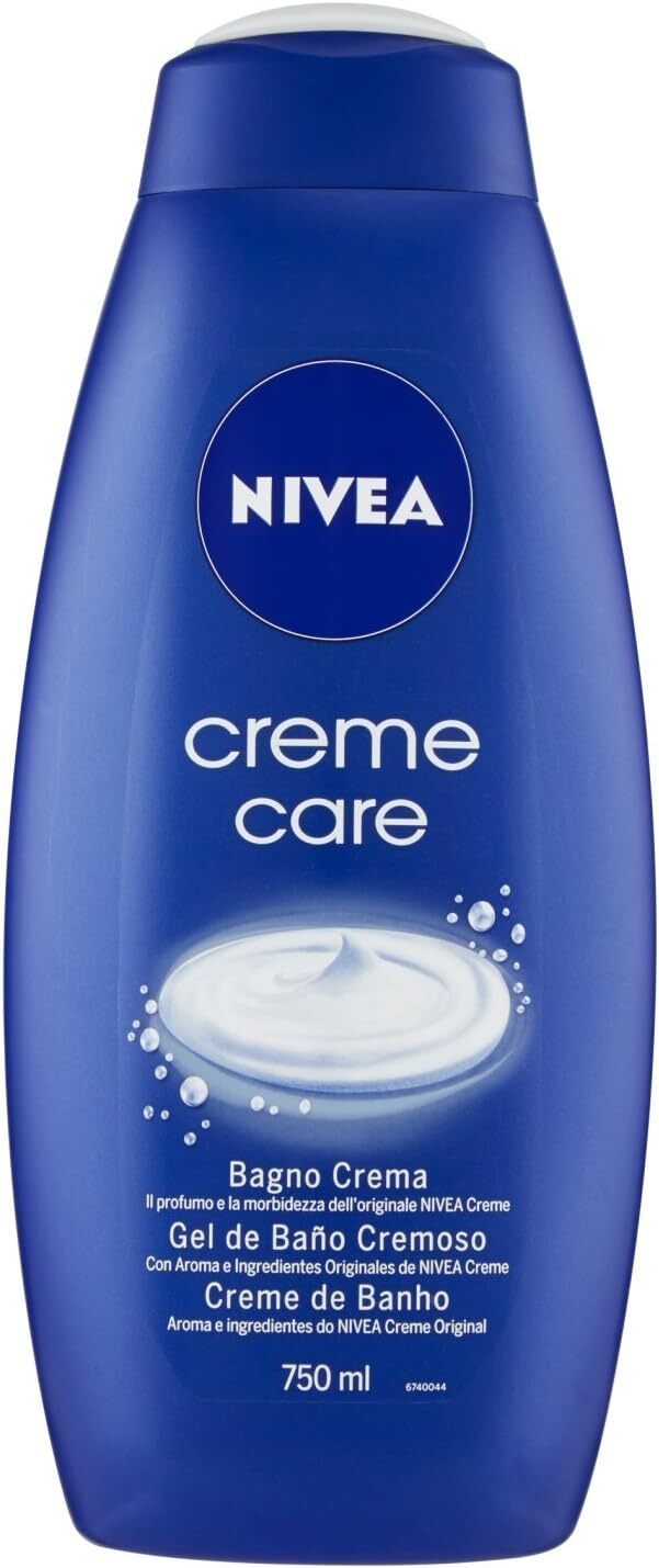 NIVEA CREMA BAGNO 750ML CREME CARE- 3 Pezzi.