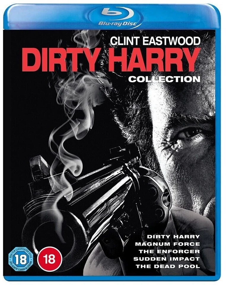 Dirty Harry Collection - Teil 1-5 - Blu-ray Box / Set UNCUT/Deutsch - Neu / OVP