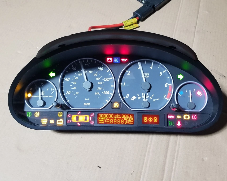 Cuadro de instrumentos BMW E46 325 328 330 M3 1999-2002 6910272 **176 k millas** Foto 2 de 4