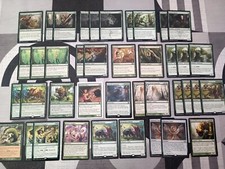 MAZZO CARTE MAGIC MONO VERDE BESTIE / ELFI /DINOSAURI! N. 907 NO MOX BLACK LOTUS