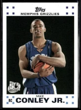 2007-08 Topps Rookie Set Mike Conley Memphis Grizzlies #4