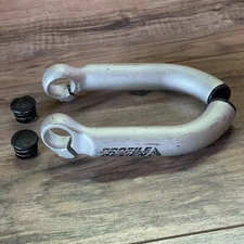 Profile Design Short Bend Silver Anodized Bar Ends