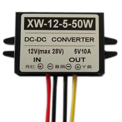 DC12V zu DC5V 10A 50W Step Down Power Supply Converter Reglermodul #BE