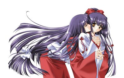 Anime girls miko kuraki mizuna moonlight Custom Gaming Mat Desk