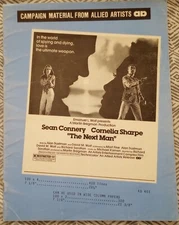 The Next Man Movie Campaign Material Book Kit Sean Connery Cornelia Sharpe 1976
