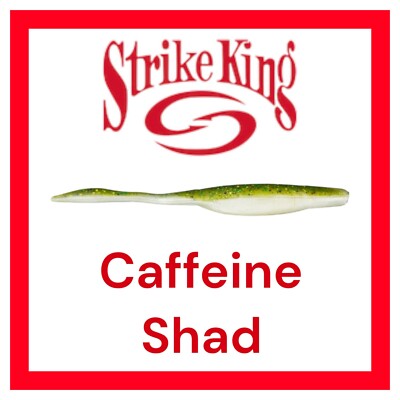 Strike King KVD Perfect Plastic Caffeine Shad 5'' - Choose Color