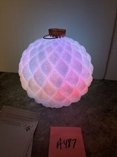 Barbara King 9  Lighted Sandstone Color Change Morph Landscape Garden Ornament