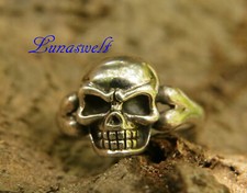 Biker Ring ~ ARCON ~ h: 1.5 cm - Totenkopf Schmuck - Silber 925