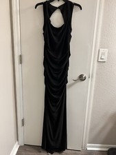 NWOT GORGEOUS ADRIANNA PAPELL COCKTAIL GOWN LONG DRESS/BLACK/SIZE 4