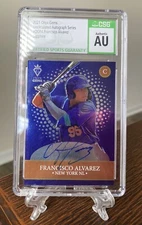 Francisco Alvarez Auto 2021 Onyx Gems Sapphire /100 Mets rookie RC CSG AUT RARE