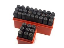 36pcs 5/16" 8mm Letter and Number Stamp Punch Set Hardened Steel Metal