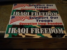 Operation Iraqi Freedom Bumper Stickers  -  4 Total