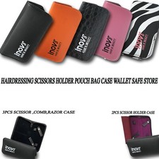 MULTIFUNCTION SALON LEATHER HAIRCUT SCISSORS BAG ZIPPER PORTABLE POUCH BOX