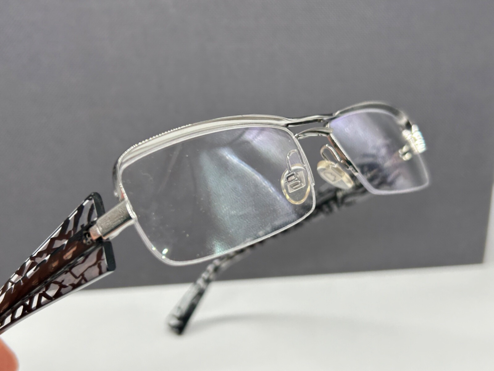 Alain Mikli Eyeglasses Frames Men Woman Silver Black Square AL0664 NP:336€