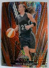 2024 LEAF METAL WOMEN OF SPORT BECKY HAMMON ORANGE BASE CARD /6 LAS VEGAS ACES