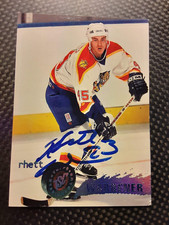 1996 Stadium Club RHETT WARRENER Autographed in Person Card FLORIDA PANTHERS