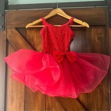 Weissman Red Sequin Dance Tutu Girls SC