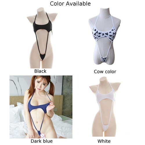 21) Sexy Lingerie Pajamas Underwear Bodysuit Solid Colors Moderate Elasticity - Picture 3 of 24