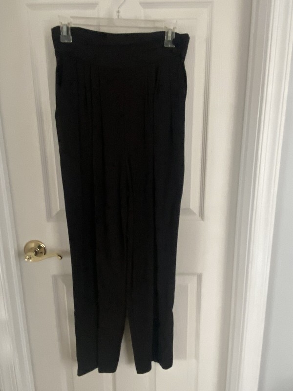 WOMEN'S BLACK PANTS W/BACK ELASTIC WAIST BY FUNDAMENTAL THINGS - SIZE: 12