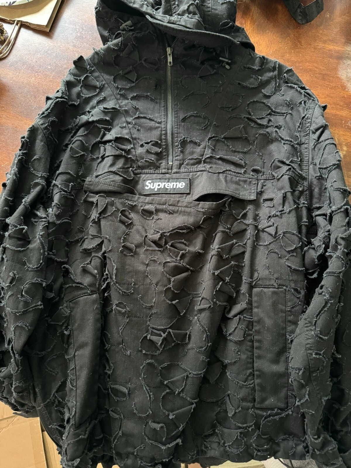 Anorak Supreme Griffin noir moyen
