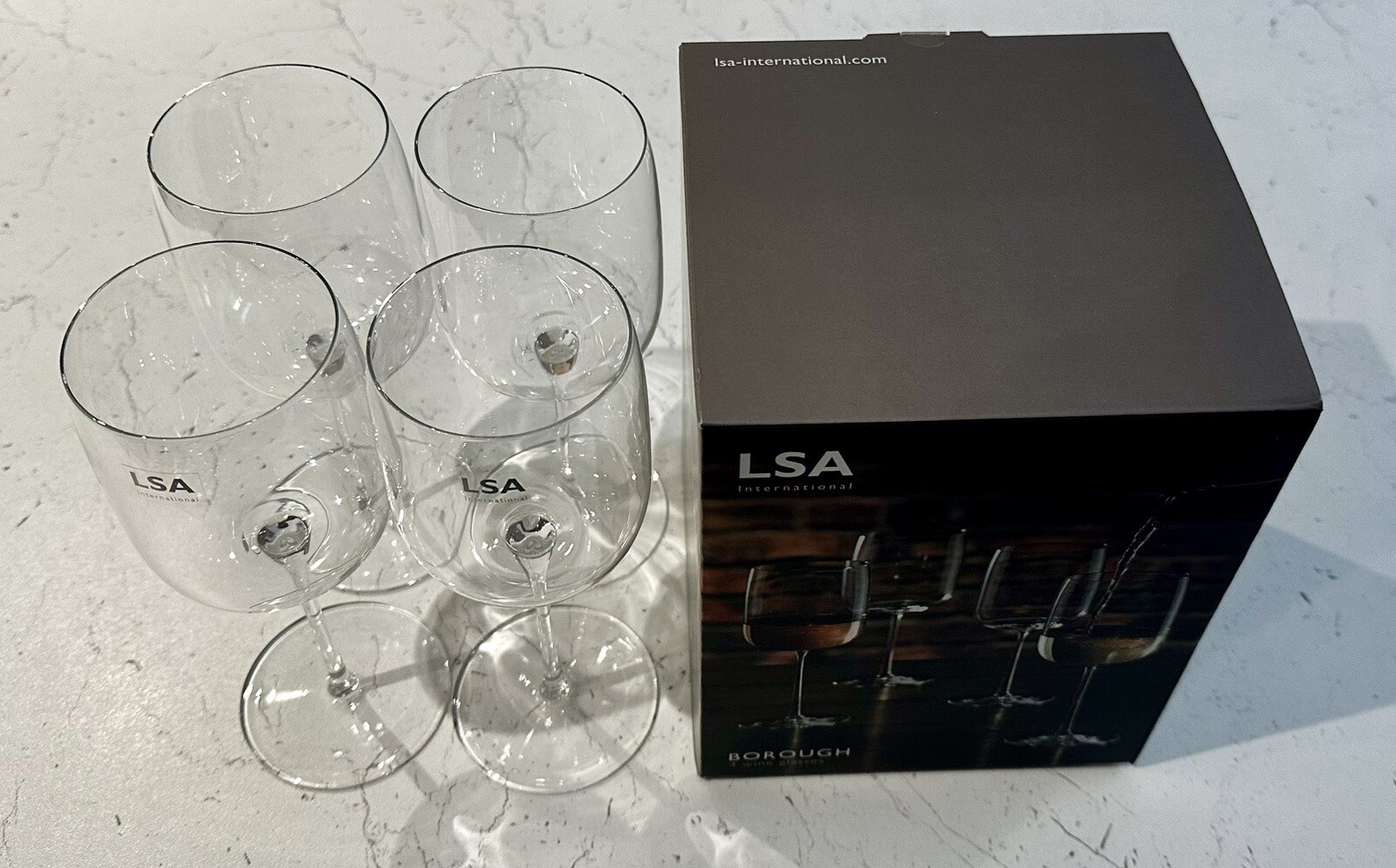 Set Of 4 LSA Borough Wine Glasses eBay