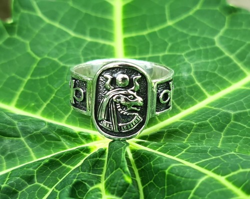 Sekhmet Lioness Goddess Ring 925 Sterling Silver God of Egypt Lion Egyptian Ankh - Picture 6 of 12