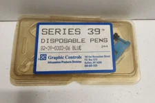 LOT OF 2 NEW OLD STOCK! GRAPHIC CONTROLS BLUE MARKING PENS 82-39-0303-06