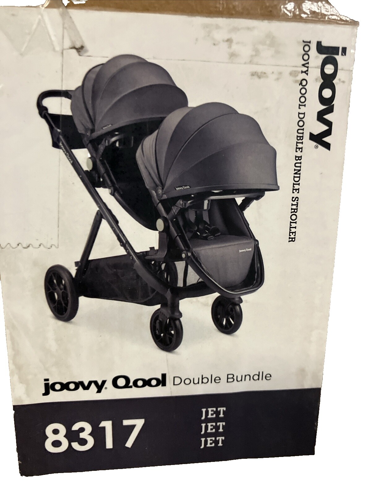 Cochecito Tándem Joovy Caboose Too - Para 2 Niños, Asiento Trasero Extraíble, Plataforma De Pie, Peso Máx. 40 Kg