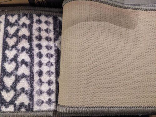 Set of 13 Rugshop Geometric Bohemian Non-Slip Stair Treads 8.6" x 26" Gray - Picture 5 of 7