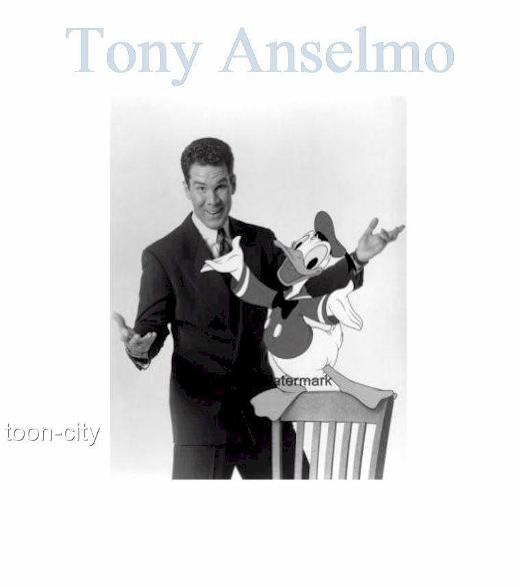 Disney Donald Duck Photograph トニーアンセルモ 💙 Donald Duck Walt Disney hand signed voice of Donald Tony