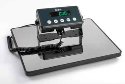 G&G PSE-B Plattformwaagen mit 60kg/1g, 100kg/5g, 200kg/10g, Paketwaage Digital