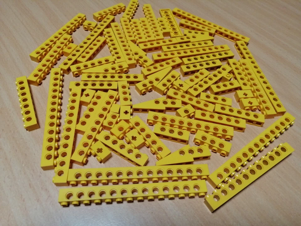 LEGO Technic Konvolut Lochstangen Lochsteine gelb / Technik - Bild 2 von 4