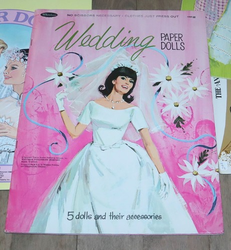 WEDDING Paper Dolls LOT | *1950s-2000s* Whitman Bride Groom Joan Military Bridal - Picture 5 of 19