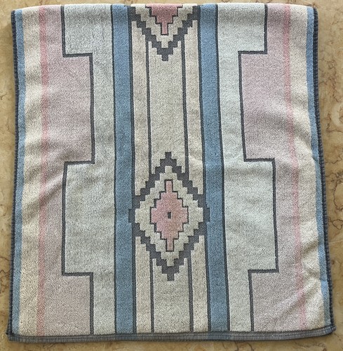 Vintage Home Fashion Badetuch Südwesten Muster Samt BRASILIEN EUC