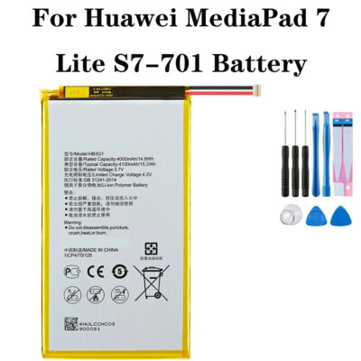 For Huawei MediaPad 7 Lite S7-701 Battery HB3G1 HB3G1H Replacement Tools