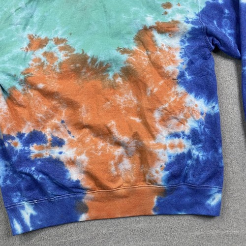 Positive Energy Hoodie Mens Large Sunflower Tie Dye Street Artist Union Clothing - Picture 14 of 17