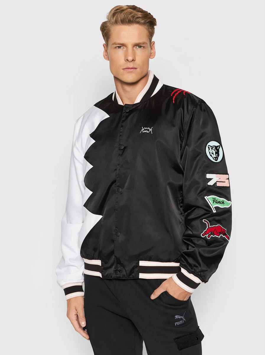 black and white basketball jacket