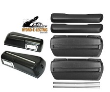 1968-1969 Chevelle Malibu Front Rear Arm Rest Base Pad Trim Set - Black