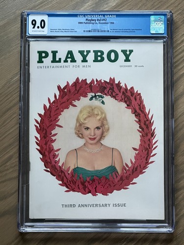 Playboy December 1956 HMH Publishing #v3 #12 Lisa Winters CGC 9.0