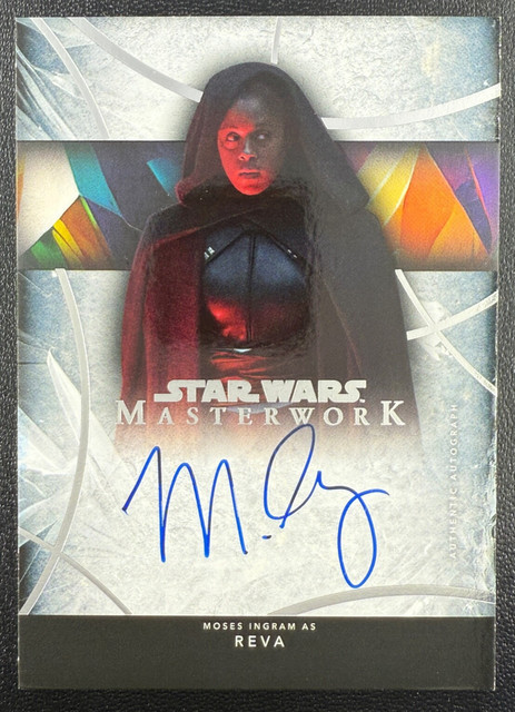 2024 Topps Star Wars Masterwork REVA - Moses Ingram On Card AUTO F2