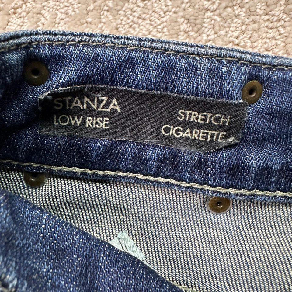 Jeans Buffalo David Bitton Mujer Talla 27 Stanza Tiro Bajo Elástico Cigarrillo Foto 4 de 4