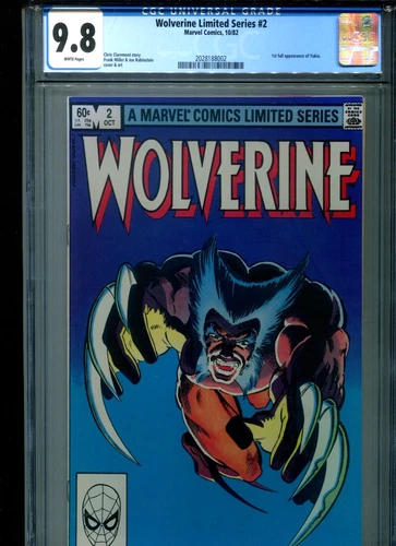 Wolverine Limited Series #2 CGC 9.8 (1982) 1st Solo Title Frank Miller White Pgs
