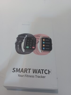 Nerunsa Smart Watch Your Fitness Tracker Black TFT-LCD Android NEW Item#1275