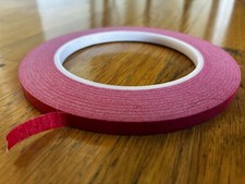 Super-8, Regular-8 1/4" Red Masking Tape - 60 yards for taping ends of film